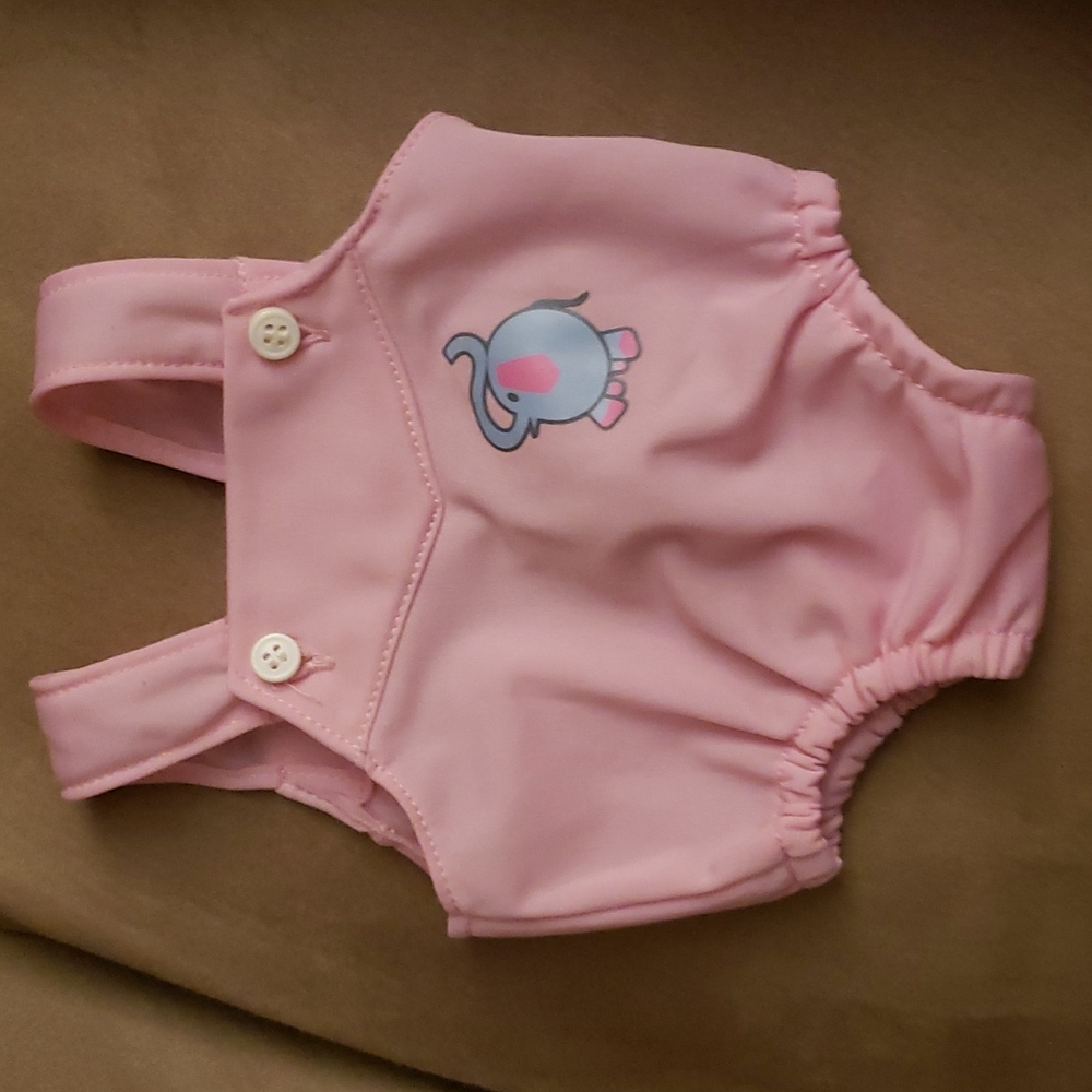 Cabbage Patch Kids Doll Pink Overalls